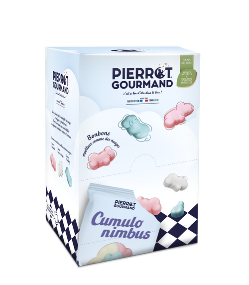 Boîte distributrice de 40 mini-sachets Cumulonimbus - Pierrot Gourmand - 1