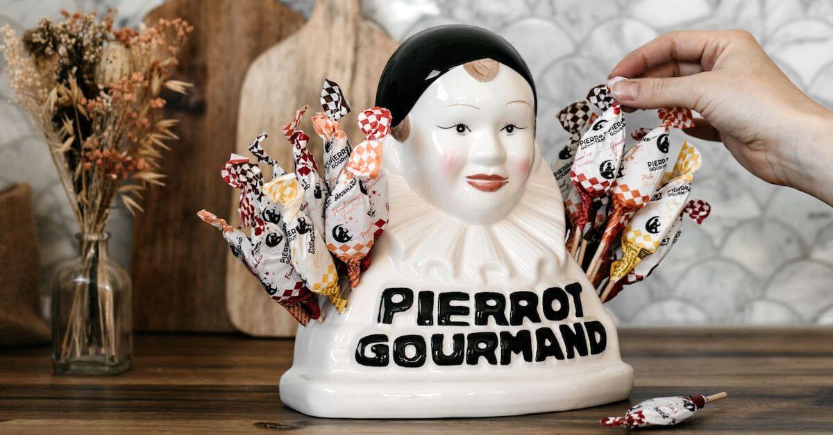 Sucette Pierrot Gourmand - Bonbons d'enfance - Génération Souvenirs